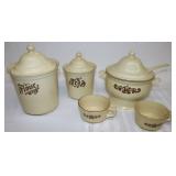 Pfaltzgraff Dishware: Flour & Tea Canister and