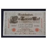 1910 German bank note 1000