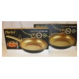 2 New Parini Non-Stick Fry Pans, 11" & 9.5"