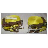 2 New 2" Wide Haul Master Ratchet Straps
