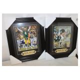 2 Brett Favre Framed Prints: 14.5"x17.5"