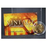 1947 Jefferson nickel 24 kt GOLD plated in assay