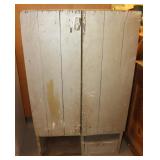 Vintage Wooden Cabinet, 27"x12.5"x45.5"