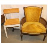 2 Vintage Wooden Chairs: