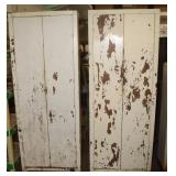 2 Metal 5 Tier Cabinets, 24"x11"x64"