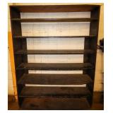 Black Wooden Shelf, 54.5"x14"x72"