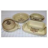Pfaltzgraff Dishware:  Lg Bowl, Casserole Dishes &