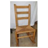Wooden Rocking Chair, 18"x26.5"x33.5" w/