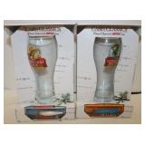 2 Cabin Classics Pilsner Glasses w/ Rapala Lures