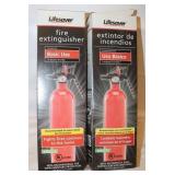 2 New Lifesaver ABC Fire Extinguishers