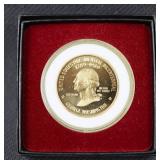 George Washington presidential coin in box
