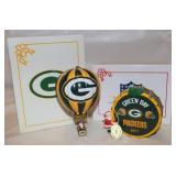 2 Green Bay Packers Ornaments: