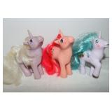 3 Vintage My Little Pony Unicorns: