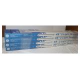4 American Fluorescent 48" 2- Light Strip light;