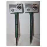 2 Solar Powered Bell & Howell Pest Deterrents;