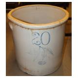 20 Gal Birch Leaf Crock,