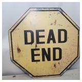 Dead End Metal Sign, 15.75"x15.75"