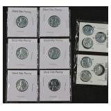 12 Steel War Pennies