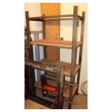 Heavy Metal framed Shelving unit: 35.5x20x70"