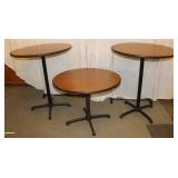 3 Round 36" diameter Tables: