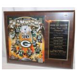 New 2011 Super Bowl XLV Champions Plaque: