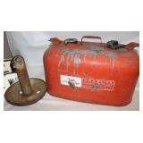 Johnson 5 Gal. Boat Gas Tank & 10 lb. Anchor;