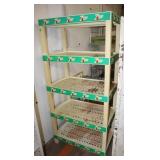 5 Tier Plastic Shelf, 31"x18.5"x65.5"