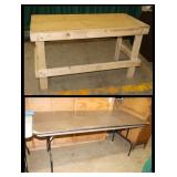 2 Tables: folding is 72"x30"x30"  and