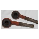 2 Tobacco Pipes (Imported Briar) 5.5" & 5.75"