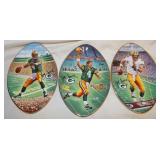 3 Brett Favre Collectible Plates: