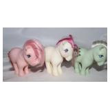 3 Vintage 1982 G1 My Little Ponies;