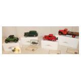 4 New Die cast 1:32 Scale Chevy Cars with COAs: