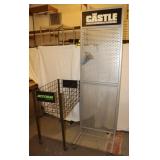 Rolling Metal Vertical Display and Cart;