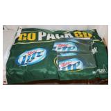 5 New Miller Packer Flags & 1 Miller Brewer Flag;