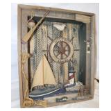 Sailing & Fishing 19.5"x24"x5" Hanging Wall Decor