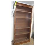 5 Tier Wooden Book Case, 36"x12.5"x77.5"