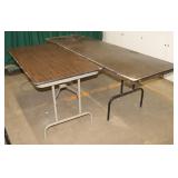 2 Folding Tables, 60"x30"x29" & 96"x30"x29"