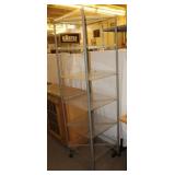 6 Tier Rolling Rack, 22"x22"x78.5"