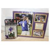 New Brett Favre Minnesota Vikings Figure & Print:
