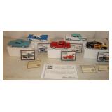 5 Silver Age of Ford 1:32 Scale Die cast Cars: