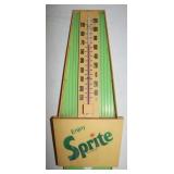 Vintage 18" Sprite Advertising Thermometer