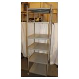 6 Tier Metal Rolling Rack, 23"x23"x77"