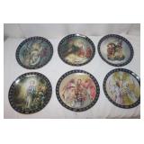 6 German mfg. Christmas Plates, 1987-1992