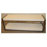 2 Tier Wood & Metal Coffee Table: