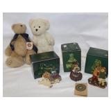 3 Boyds Christmas Bear Collectibles &