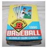 1990 Bowman Baseball Wax Box