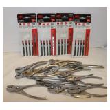 20 New Skil Jigsaw Blade packs, & 14 Pliers