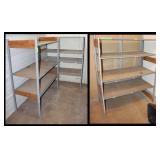 3 sections of Shelving: 49"x24"x60