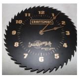 Craftsman 10" Saw Blade Clock, Works