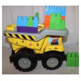 Tonka Toy Truck w/ Blocks, 17" Wide